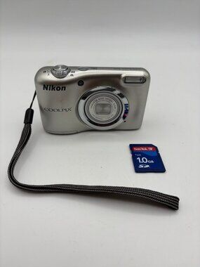 Nikon Coolpix A10 Silver 16.1MP Digital Camera Tested Working